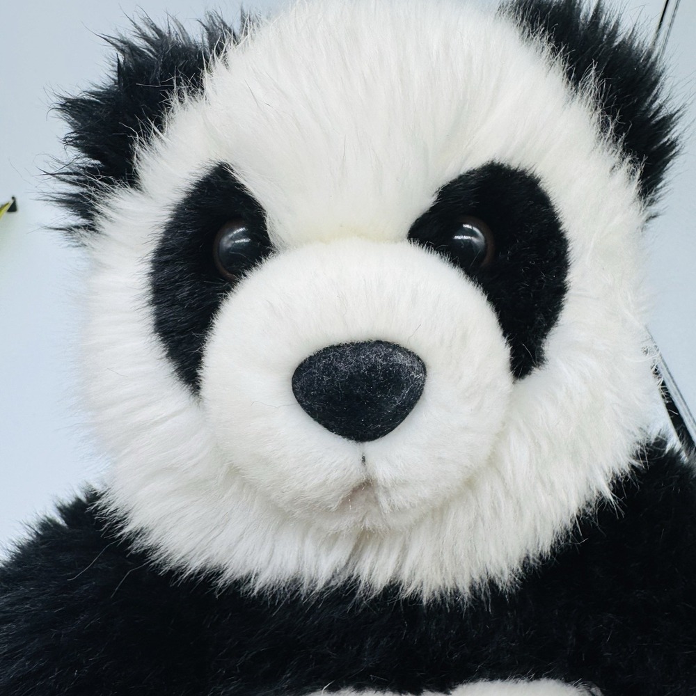 Build a Bear Panda Bear Retired Plush 2010 Stuffed Animal Black White 15in